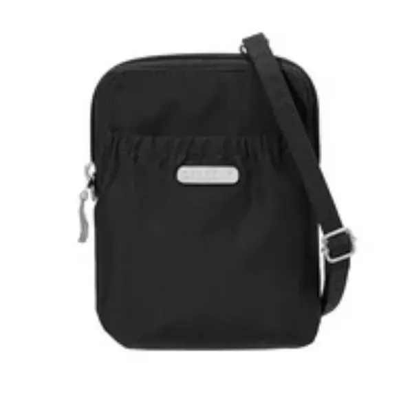 Baggallini Bryant Pouch RFID Anti-Theft Black Crossbody/Waist/Shoulder Bag - Picture 1 of 13